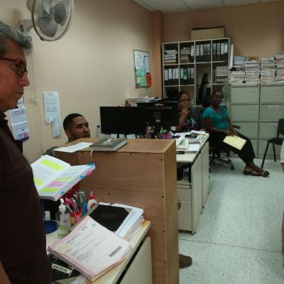 Equipo de trabajo en una capacitación