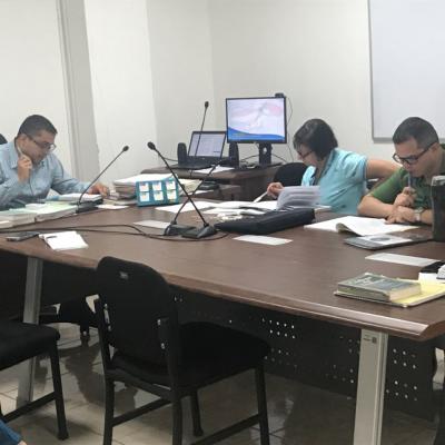 Personas en una reunión de trabajo