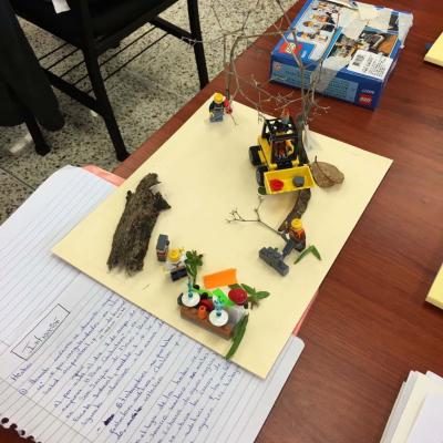 maqueta de un tractor